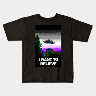 I WANT TO BELIEVE in ASEXUALITY Kids T-Shirt